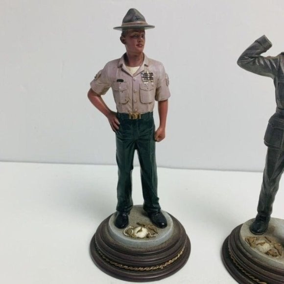 Vintage American Heroes Mini Figurine Lot Of 2 Semper Fi New Crop VANMARK 6” - Picture 3 of 10